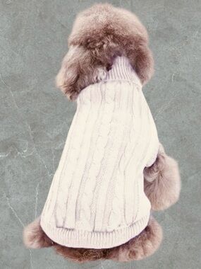 $8 Add-on | Cotton Blend Knit Small Pet Sweater
